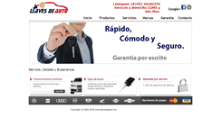 Desktop Screenshot of llavesdeauto.mx